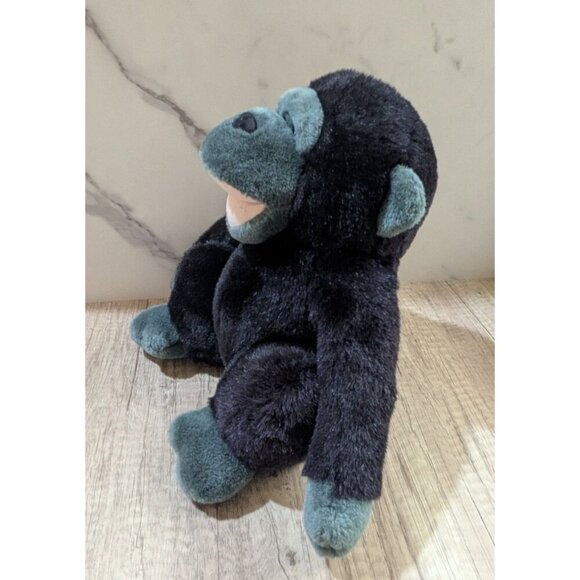 Vintage Black Gray  Monkey ape gorilla plush stuffed animal toy    9" - Picture 3 of 7